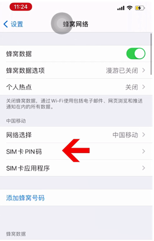 民权苹果14维修网分享如何给iPhone14的SIM卡设置密码 